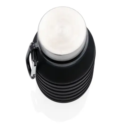 Leakproof collapsible silicone bottle with lid - Immagine 4