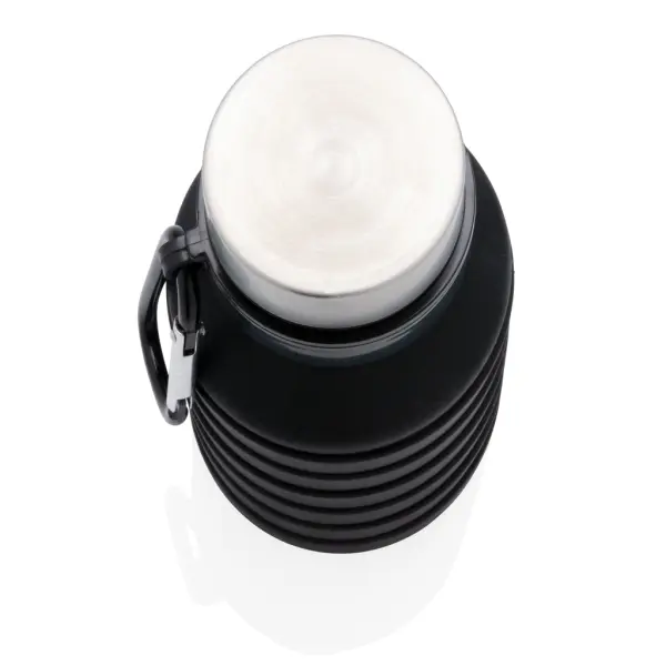 Leakproof collapsible silicone bottle with lid - Immagine 4