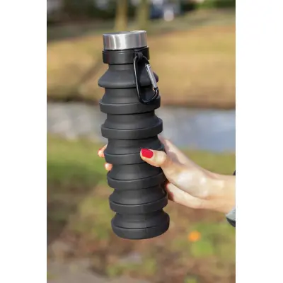 Leakproof collapsible silicone bottle with lid - Immagine 9