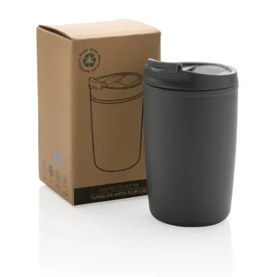 Bicchiere in PP riciclato GRS con tappo 300ml - Immagine 12