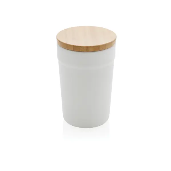 Tazza in rPP GRS con tappo in bambù - Immagine 3