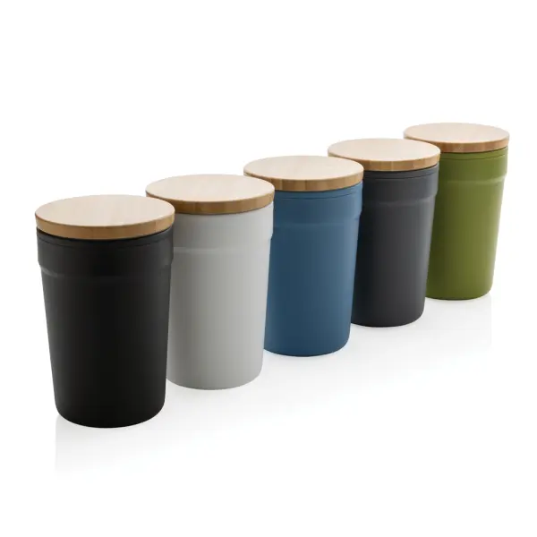 Tazza in rPP GRS con tappo in bambù - Immagine 10