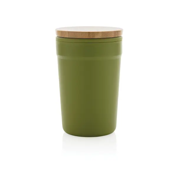Tazza in rPP GRS con tappo in bambù - Immagine 24