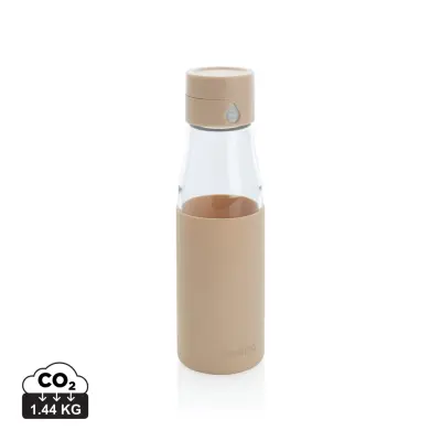 Ukiyo glass hydration tracking bottle with sleeve - Immagine 1