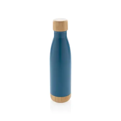 Vacuum stainless steel bottle with bamboo lid and - Immagine 12