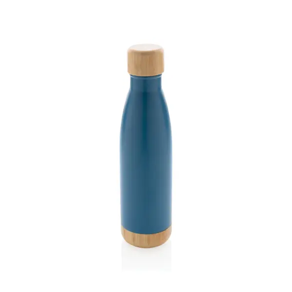 Vacuum stainless steel bottle with bamboo lid and - Immagine 12