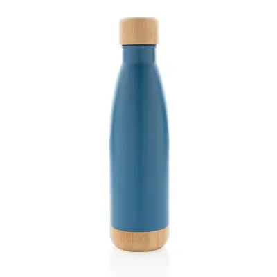 Vacuum stainless steel bottle with bamboo lid and - Immagine 13
