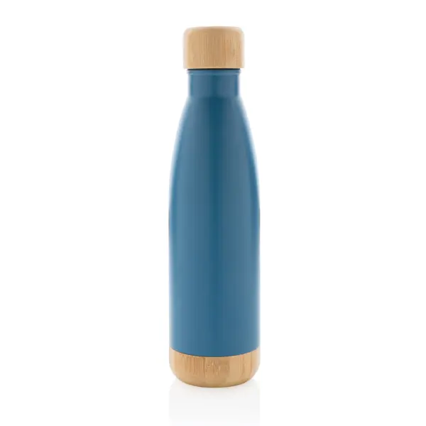 Vacuum stainless steel bottle with bamboo lid and - Immagine 13