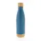 Vacuum stainless steel bottle with bamboo lid and - Anteprima 13