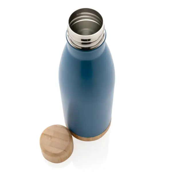 Vacuum stainless steel bottle with bamboo lid and - Immagine 15