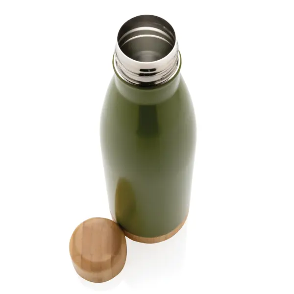 Vacuum stainless steel bottle with bamboo lid and - Immagine 25