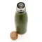 Vacuum stainless steel bottle with bamboo lid and - Anteprima 25