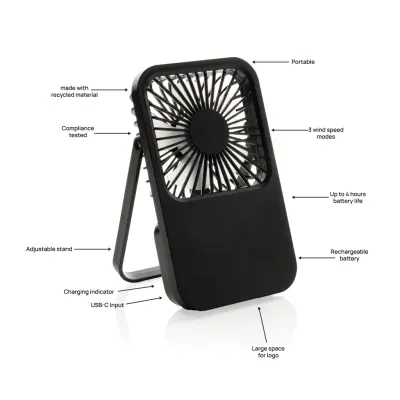 Ventilatore da tavolo ricaricabile Aervina RCS - Immagine 3