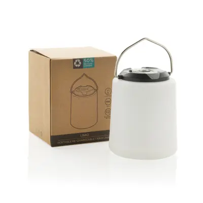 Lampada ricaricabile da tavolo Limio in rPlastica RCS - Immagine 4