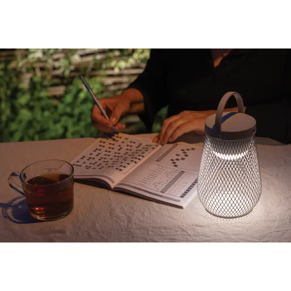 Aurora RCS recycled plastic USB rechargeable table lamp - Immagine 8