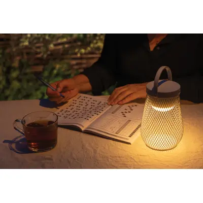 Aurora RCS recycled plastic USB rechargeable table lamp - Immagine 9