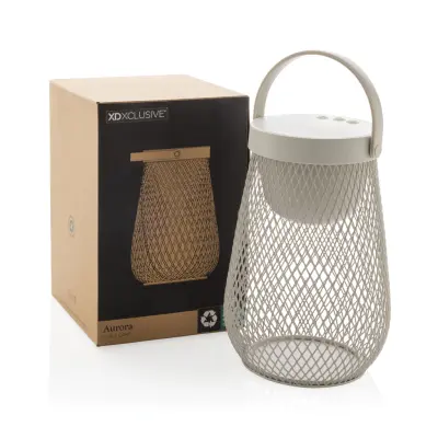 Aurora RCS recycled plastic USB rechargeable table lamp - Immagine 5