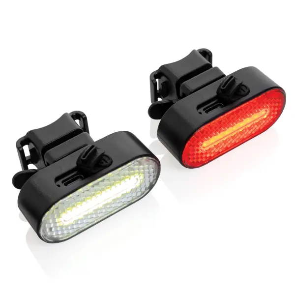 Lumino RCS rPlastic USB rechargeable bike light set - Immagine 1