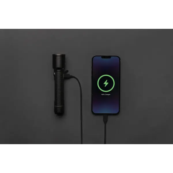 Torcia grande ricaricabile USB Gear X in rAlluminio RCS - Immagine 6