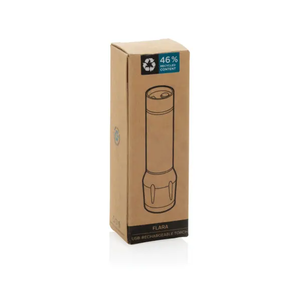 Torcia ricaricabile USB Flara in rPlastica RCS - Immagine 7