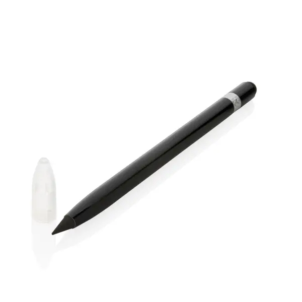 Penna senza inchiostro in alluminio con gomma - Immagine 2