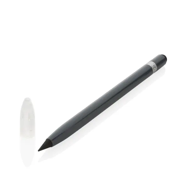Penna senza inchiostro in alluminio con gomma - Immagine 7