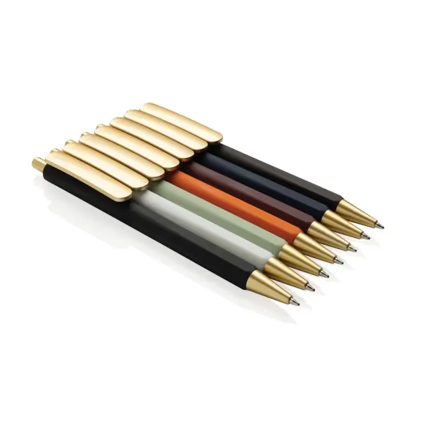 Penna in plastica EDGE RCS, finitura metallica personalizzabile - Immagine 1