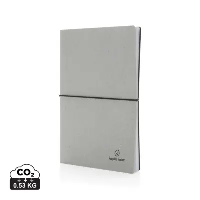 Taccuino A5 in pelle riciclata GRS - Immagine 1