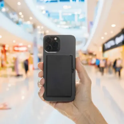 Porta carte magnetico RFID in alluminio per smartphone - Immagine 11