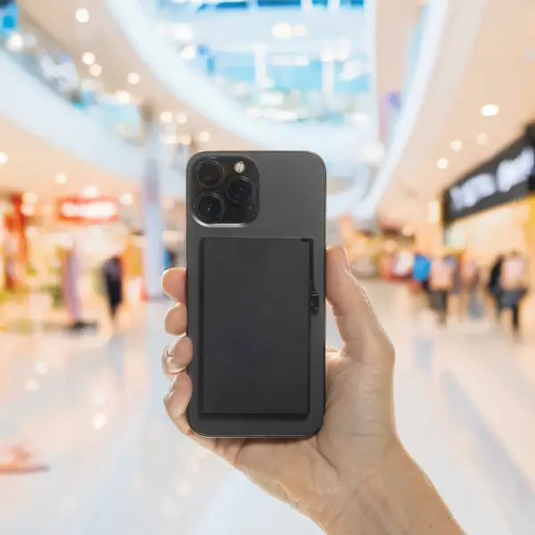 Porta carte magnetico RFID in alluminio per smartphone - Immagine 11