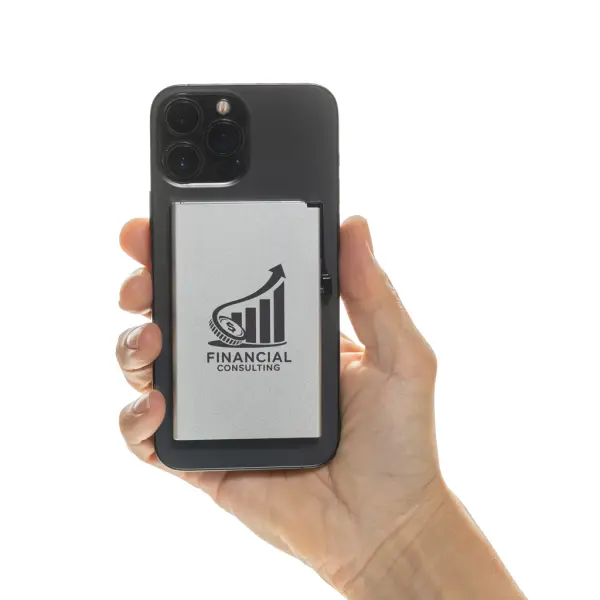 Porta carte magnetico RFID in alluminio per smartphone - Immagine 19