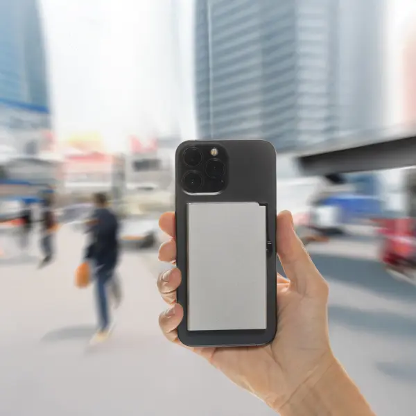 Porta carte magnetico RFID in alluminio per smartphone - Immagine 21