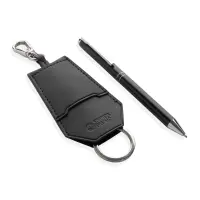 Set portachiavi e penna SP TULA in PU riciclato RCS