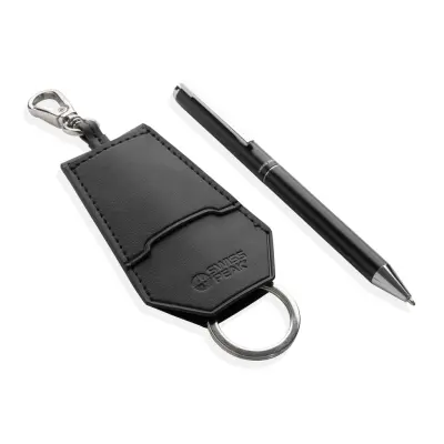 Set portachiavi e penna SP TULA in PU riciclato RCS