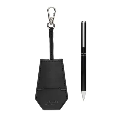 Set portachiavi e penna SP TULA in PU riciclato RCS - Immagine 2