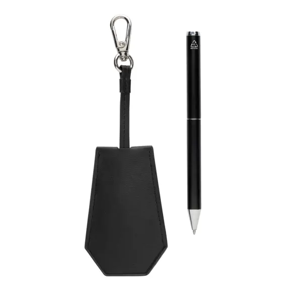 Set portachiavi e penna SP TULA in PU riciclato RCS - Immagine 3