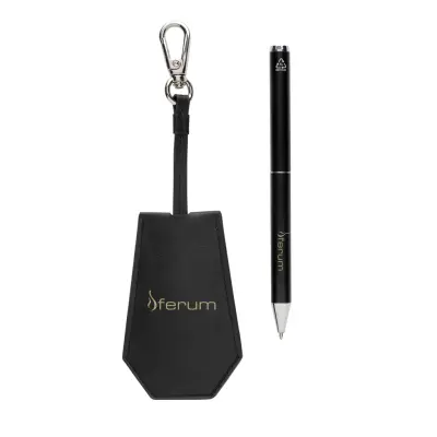 Set portachiavi e penna SP TULA in PU riciclato RCS - Immagine 8