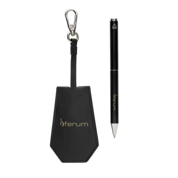 Set portachiavi e penna SP TULA in PU riciclato RCS - Immagine 8