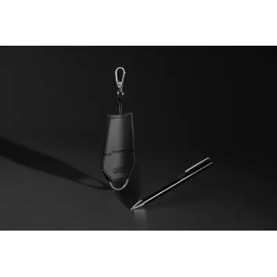 Set portachiavi e penna SP TULA in PU riciclato RCS - Immagine 9