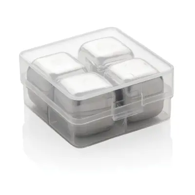 Re-usable stainless steel ice cubes 4pc - Immagine 5