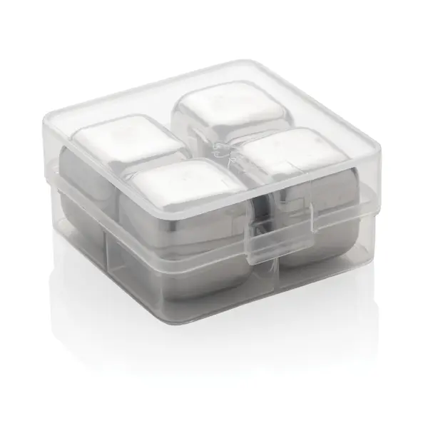 Re-usable stainless steel ice cubes 4pc - Immagine 5