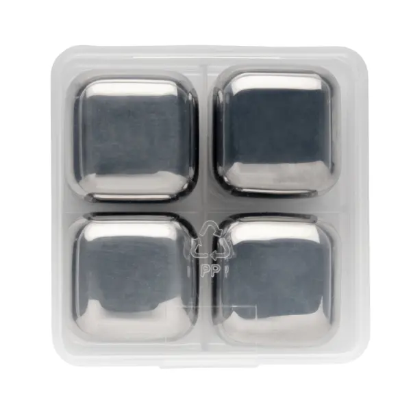 Re-usable stainless steel ice cubes 4pc - Immagine 6