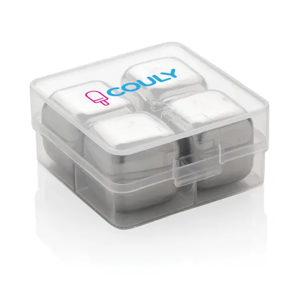 Re-usable stainless steel ice cubes 4pc - Immagine 9