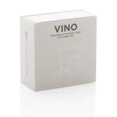 Re-usable stainless steel ice cubes 4pc - Immagine 8
