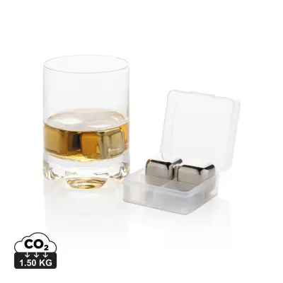 Re-usable stainless steel ice cubes 4pc - Immagine 1