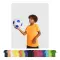 T-shirt sportiva IMOLA in poliestere riciclato 135 g/m² - Anteprima 1
