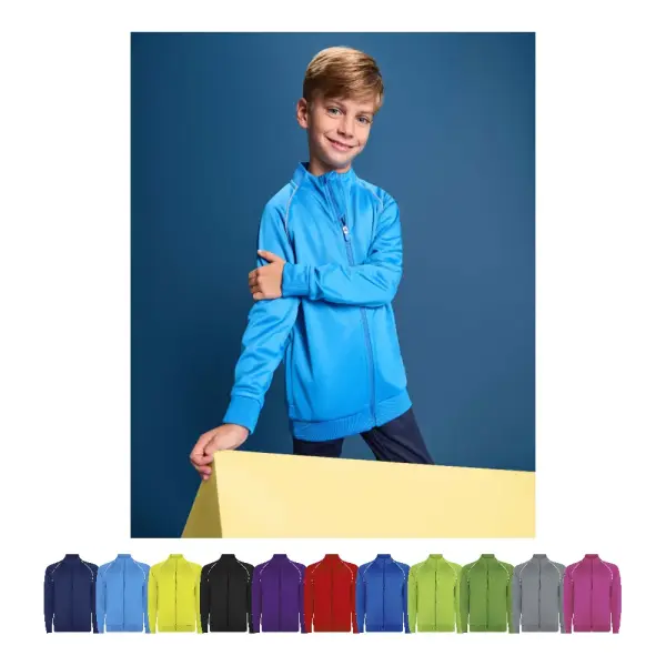 Felpa per bambini VALIER con zip integrale personalizzabile - Immagine 1