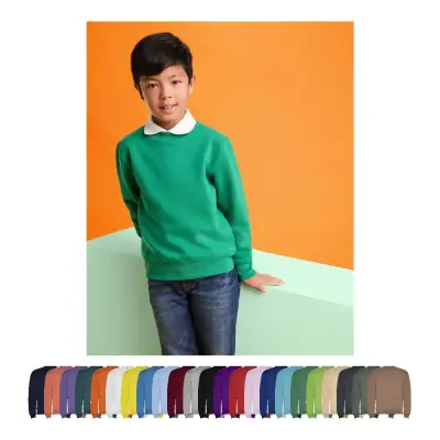 Felpa girocollo bambino CLASICA da 280 g/m² con stampa - Immagine 1