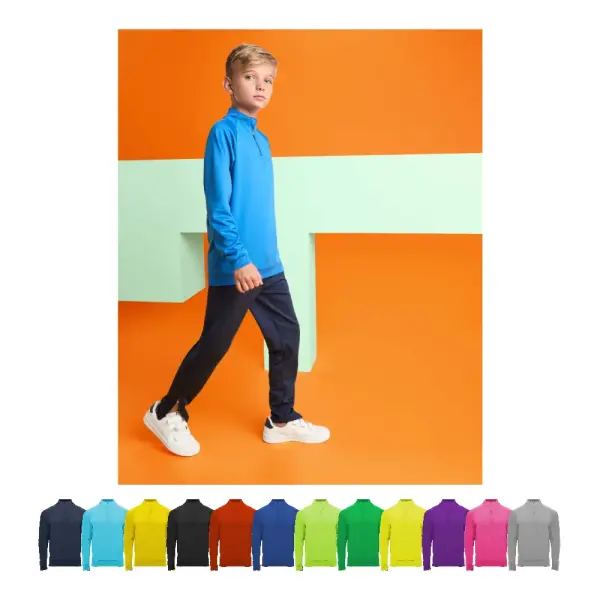Felpa con zip a quarto EPIRO 200 g/m² personalizzata - Immagine 1