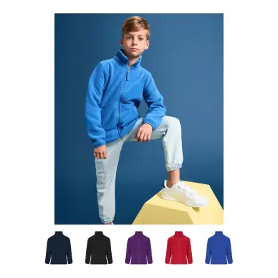 Giacca in pile da bambino ARTIC 115 cm con stampa del tuo logo